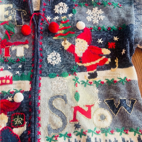 Women Christmas Cardigan Heirloom Collections petite large - Picture 6 of 13